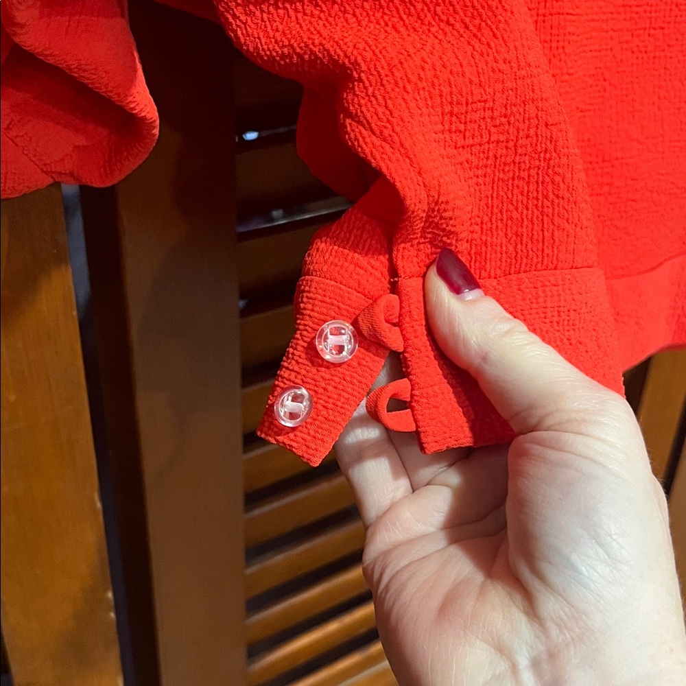 Rachel Comey orange Red Batwing Sleeve Top - Picture 4 of 12